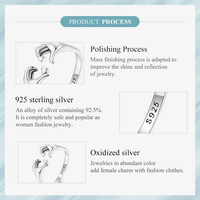 925 Sterling Silver Love Embrace Couple Rings | Adjustable-State of Style
