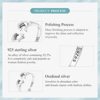 925 Sterling Silver Love Embrace Couple Rings | Adjustable-State of Style