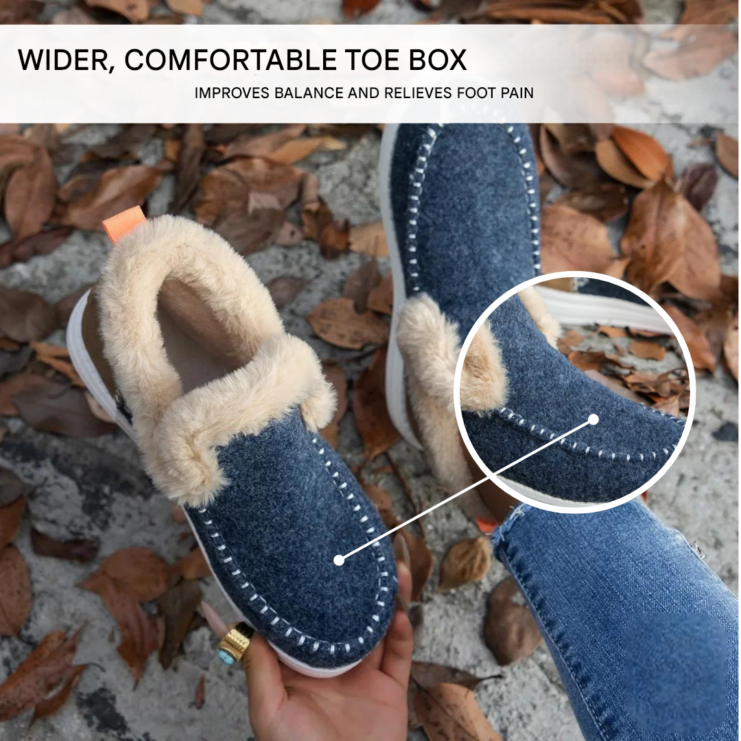 Ladies' comfort shoes with plush lining – Valeria