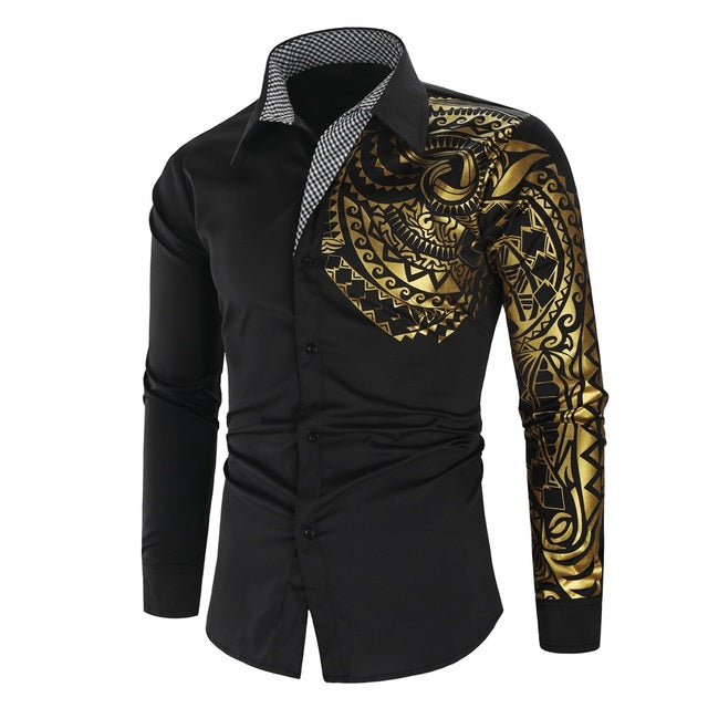 Men's shirt with golden details – Darius