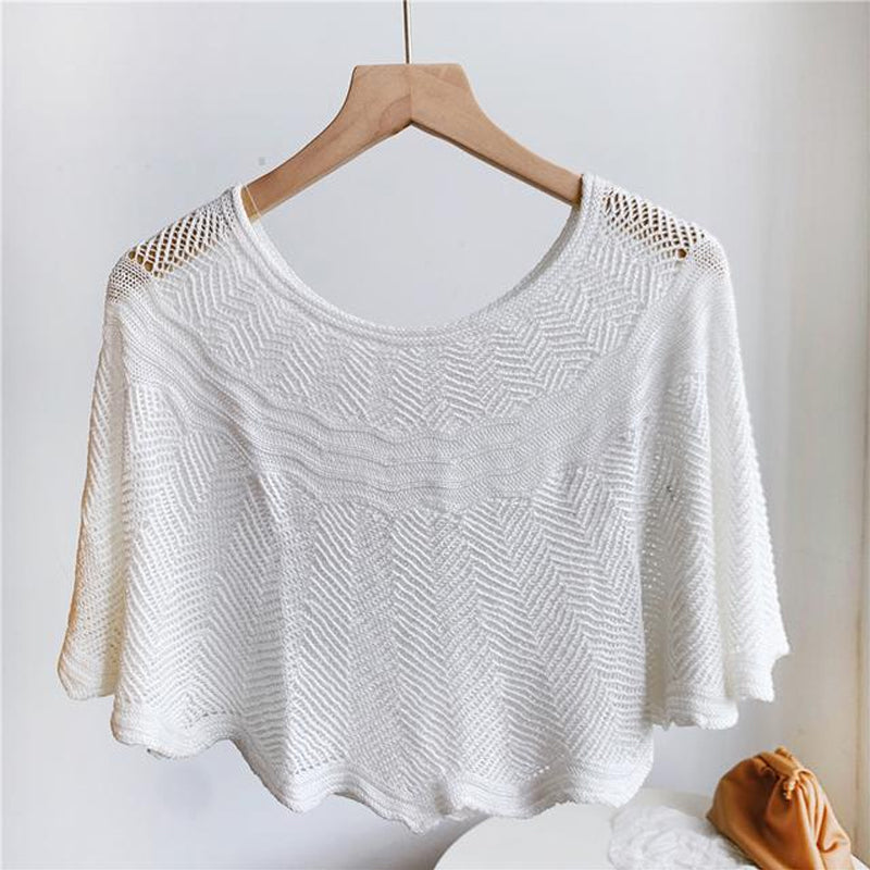 Ladies' Ice Silk Scarf with Knit & UV Protection - Amira