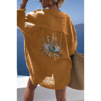 Linen Ladies Blouse with Button Closure – Marise