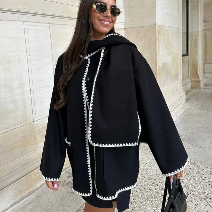 Ladies' long wool coat for autumn – Amelie
