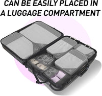 9pcs Expandable Compression Packing Cubes Set – Travel Organiser Bags