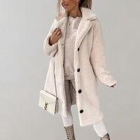 Long Teddy Coat for Women - Elodie