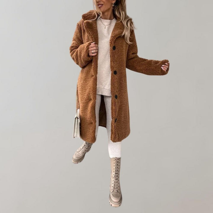 Long Teddy Coat for Women - Elodie