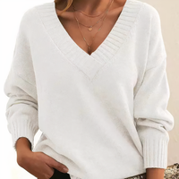 Cashmere Women's Sweater with V-Neck – Amira Autumn Magic