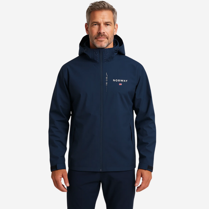 Men's outdoor jacket lightweight & breathable with removable hood – Elian