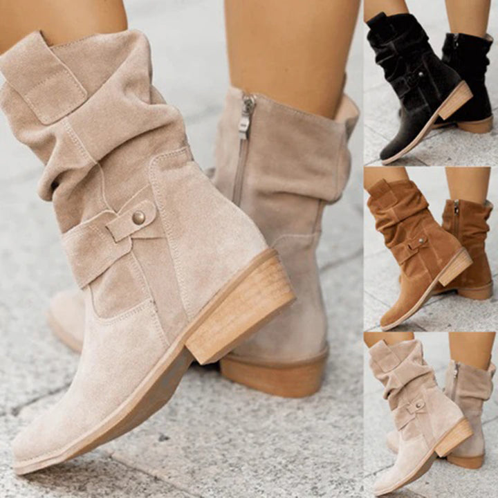 Trendy women's autumn high heel boots - Elif