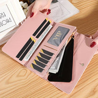 Argyle Pattern Triple Fold Wallet with Royal Gold Accent