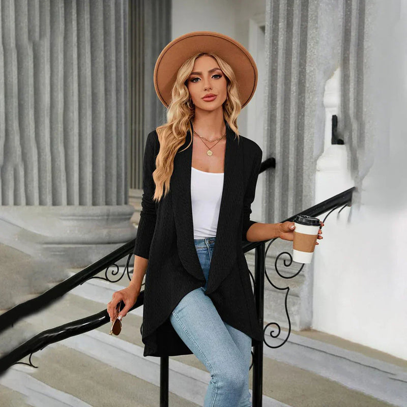 Knitted Ladies Cardigan with Open Fit – Aurora