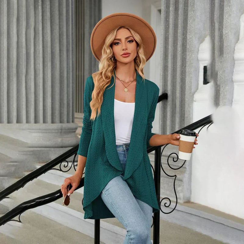 Knitted Ladies Cardigan with Open Fit – Aurora