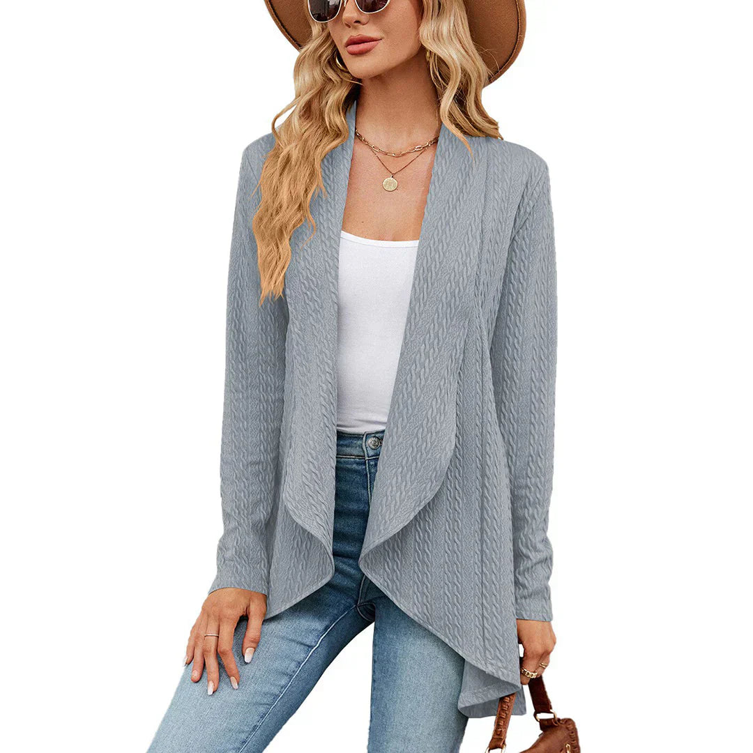 Knitted Ladies Cardigan with Open Fit – Aurora