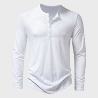 Men's Henley Shirt with Long Sleeves – Einar