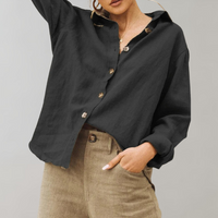 Casual ladies' blouse with button closure – Noëlle