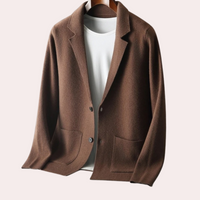 100% Wool Blazer with Notched Lapel and Front Pockets – Ewan