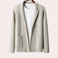 100% Wool Blazer with Notched Lapel and Front Pockets – Ewan