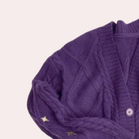 Knitted Ladies Cardigan with Strawberry Details – Poppy