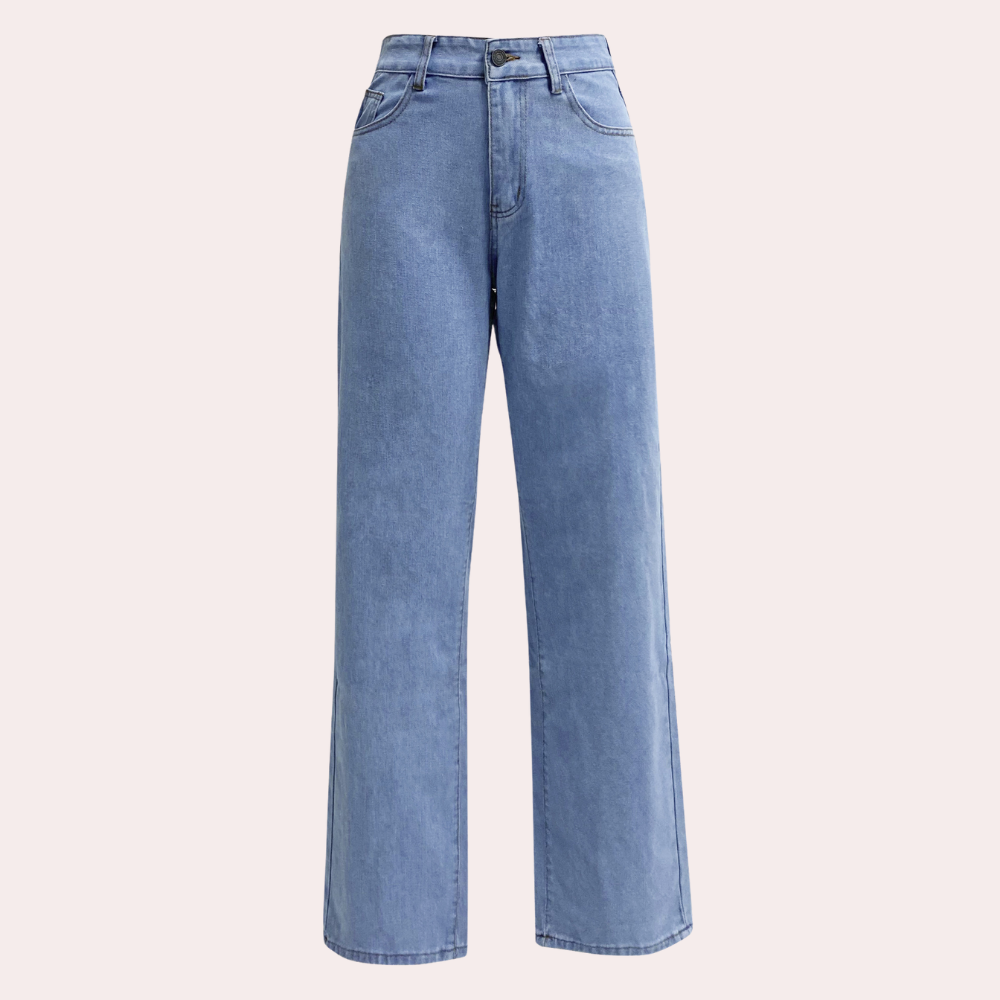 High Waist Baggy Ladies Jeans – Elara