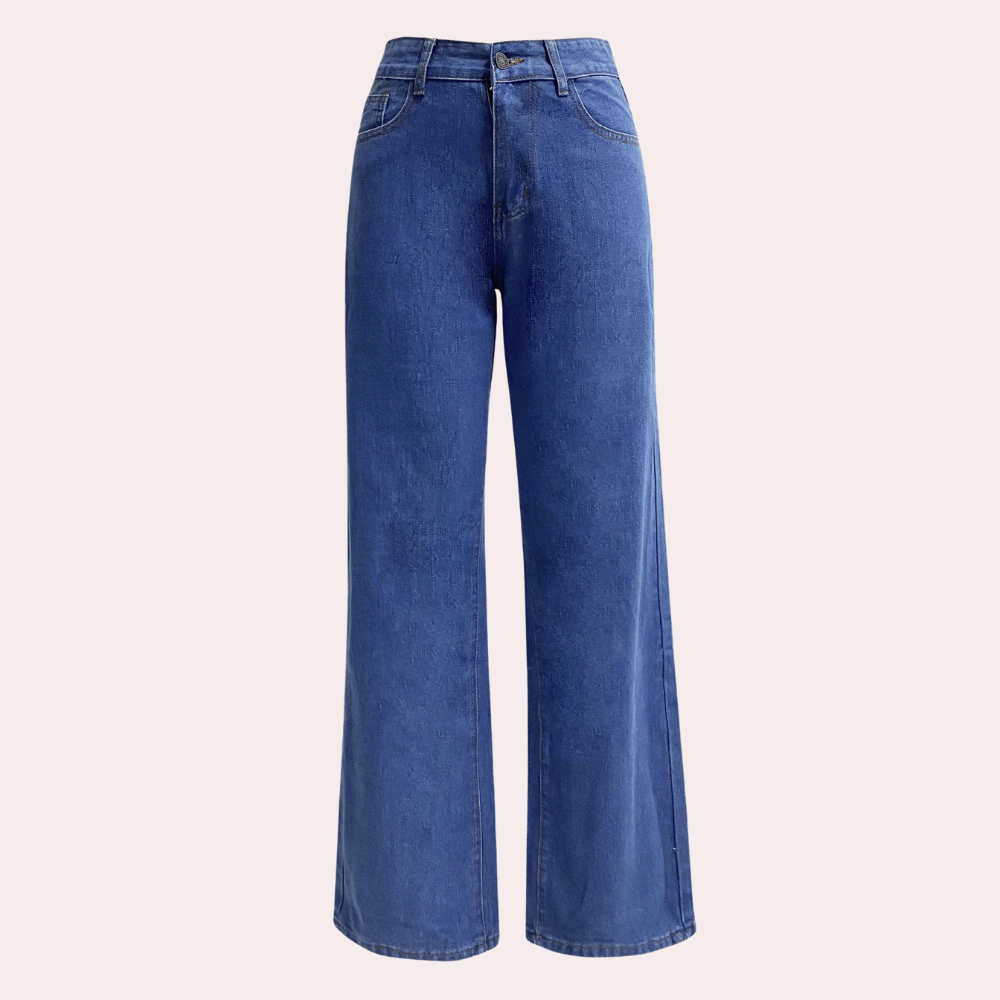 High Waist Baggy Ladies Jeans – Elara