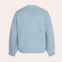 Knitted Women's Cardigan with 3D Flowers – Maribel