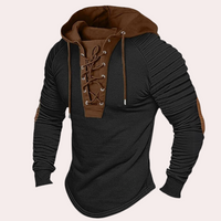 Men's Sweatshirt with Laces and Hood – Eliano