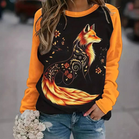 Ladies Sweatshirt with Fox Print – Nora