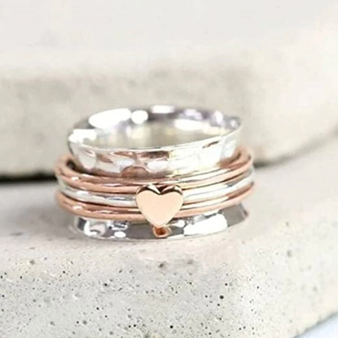 Spinning Heart Ring - Amara