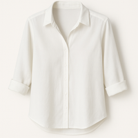 Flowing shirt blouse with button placket – Selin