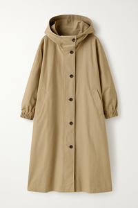 Long ladies' trench coat with hood – Ranya autumn edition