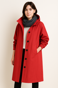 Long ladies' trench coat with hood – Ranya autumn edition