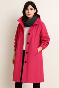Long ladies' trench coat with hood – Ranya autumn edition