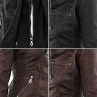 Double-Lined Leather Jacket With Hood | Warm & Stylish Women's Coat