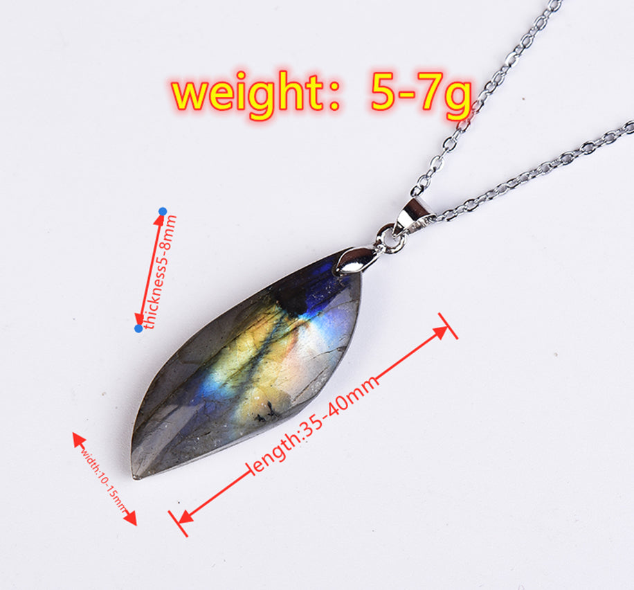 Natural Energy Stone Pendant Necklace