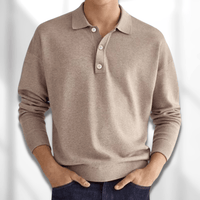 Autumnal Modern Fit Long Sleeve Men's Polo – Lennard