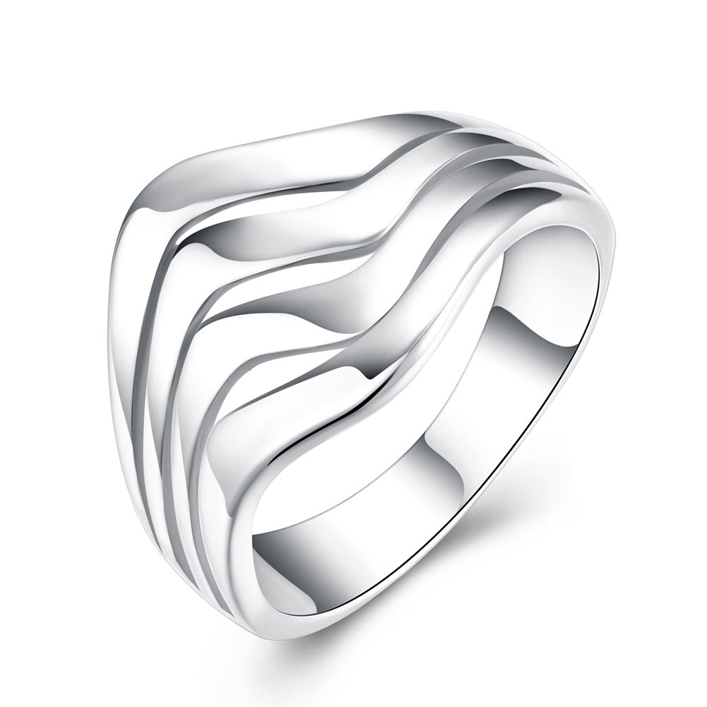 Elegant Four-Row Ring | Smooth Design | Women’s Jewellery