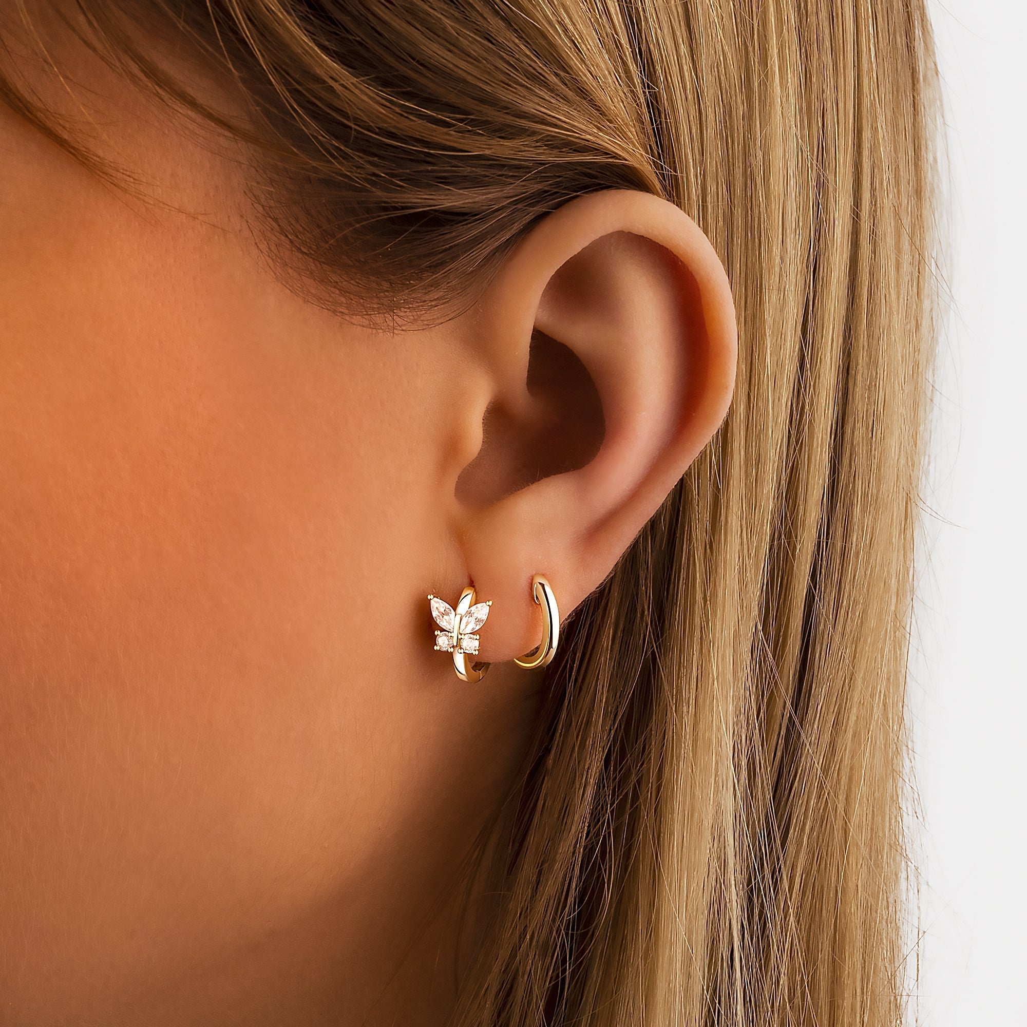 Auryn Crystal Butterfly Earrings