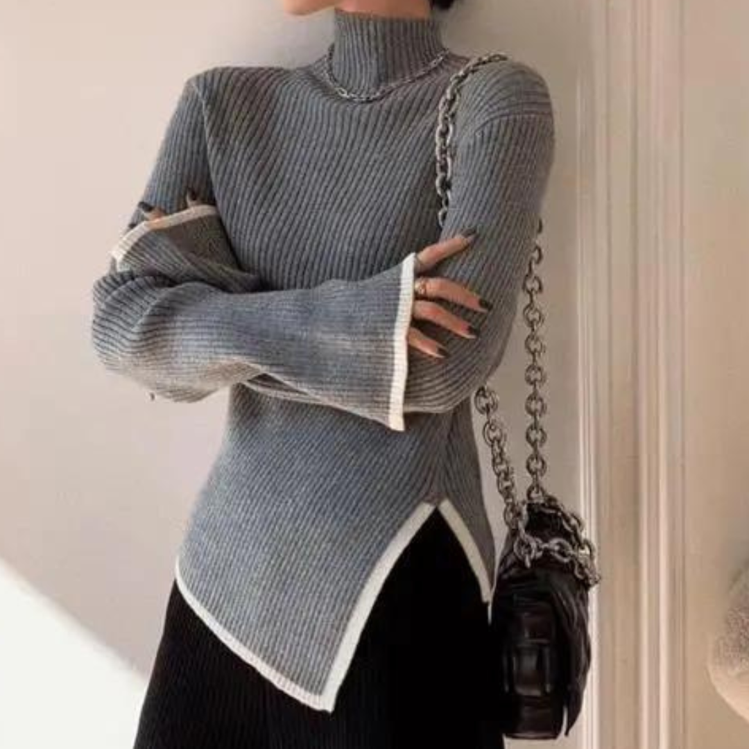 Ladies' Sweater with High Neck – Selina