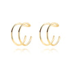 Modern U-Shaped Clip-On Earrings - Nova