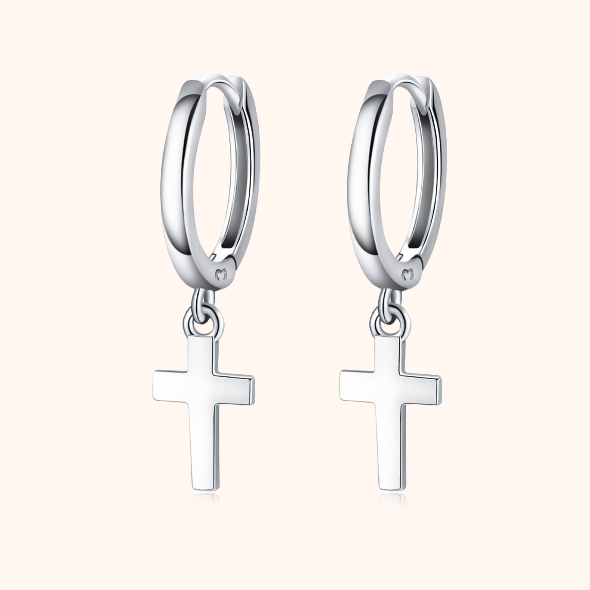 Cross Pendant Earrings - Aurelia