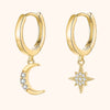 Cosmica Moon & Star Earrings