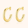 Elodie Half-Round Stud Earrings