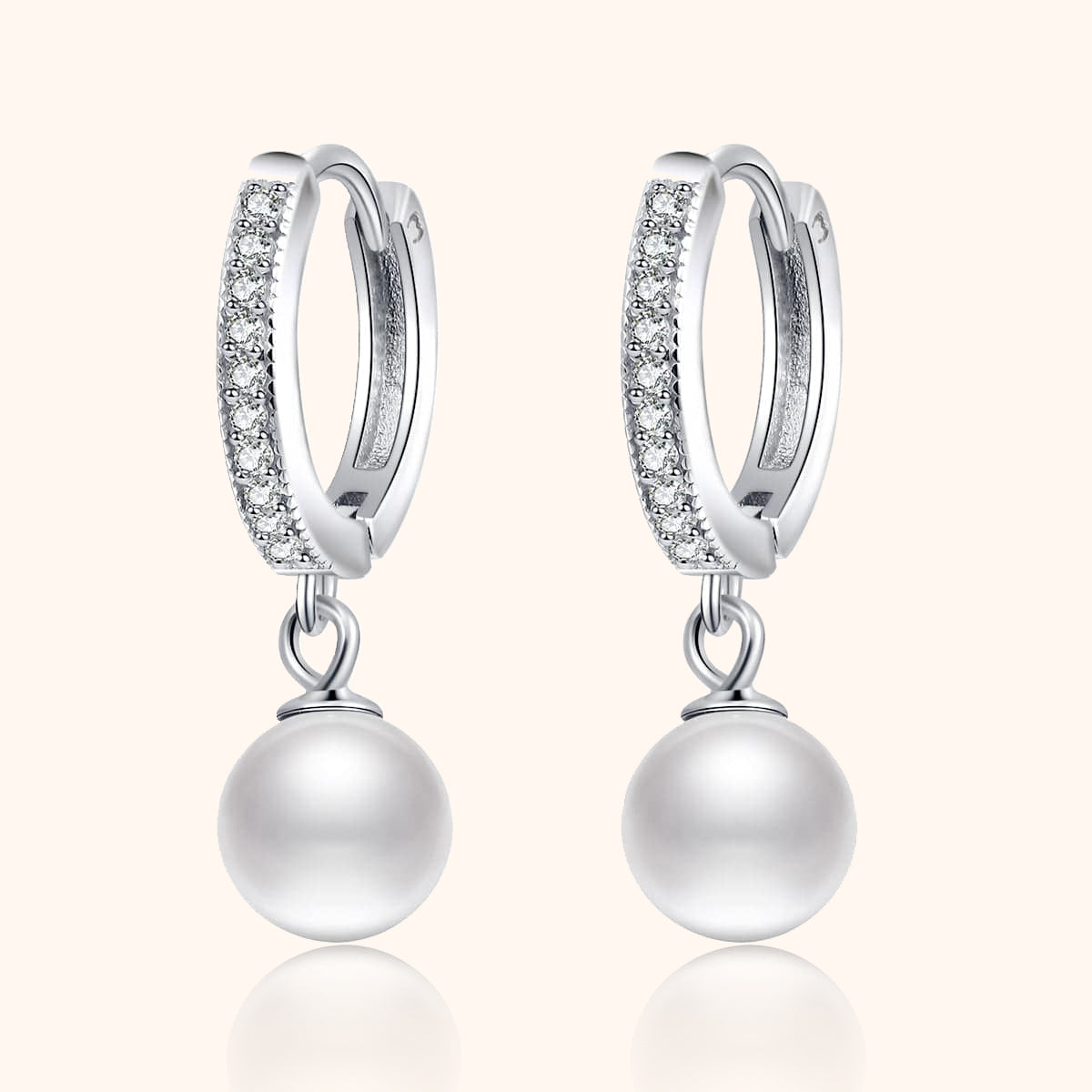 Juliette Pearl and Zirconia Earrings