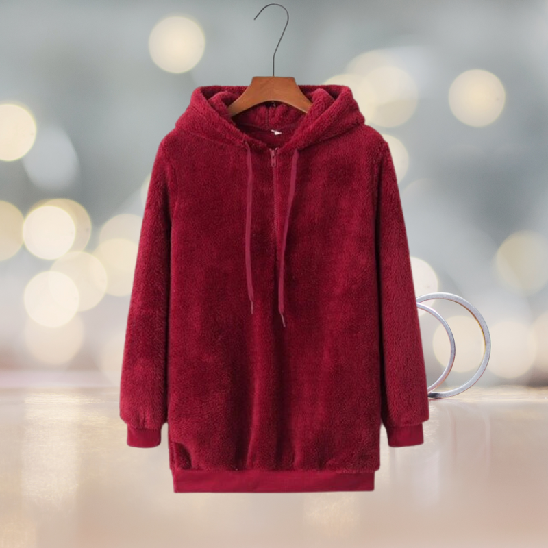Soft ladies' hoodie jacket for autumn – Amalia