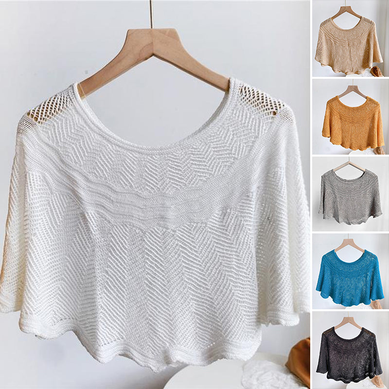 Ladies' Ice Silk Scarf with Knit & UV Protection - Amira