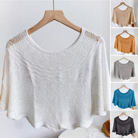 Ladies' Ice Silk Scarf with Knit & UV Protection - Amira