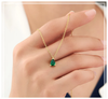 Stunning Emerald Drop Necklace