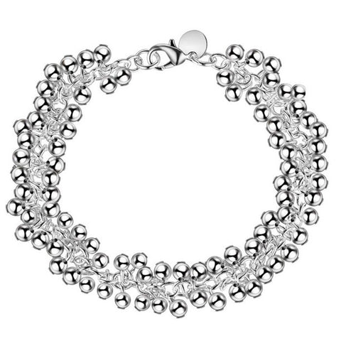 SILVER BEAD BRACELET