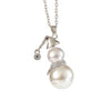 CHRISTMAS SNOWMAN PEARL NECKLACE | Festive Women's Jewellery | Holiday Cheer