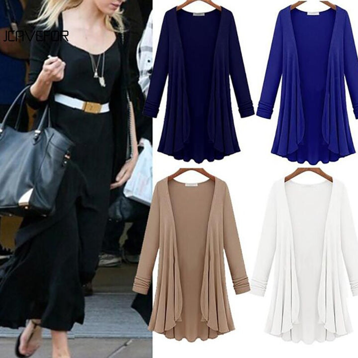 Ladies' cardigan with ruffles – Autumn Magic Elena